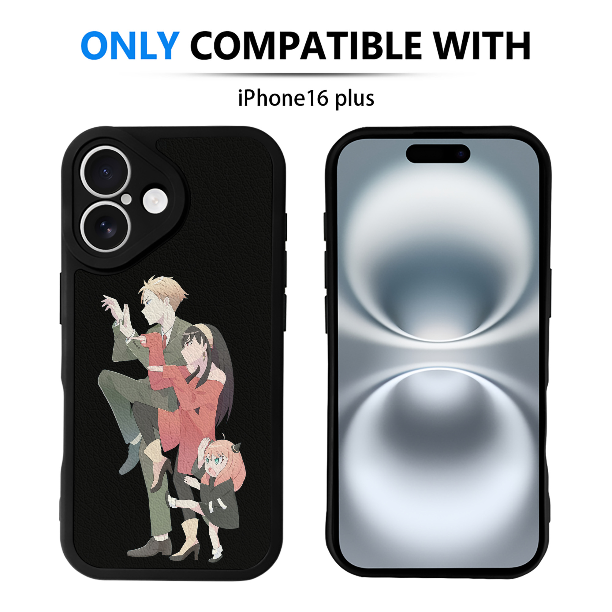 （画像用） SPY×FAMILY间谍家家酒 【iPhone 16シリーズ対応】シリコンスマホケース（レザー調） 材質：シリコン